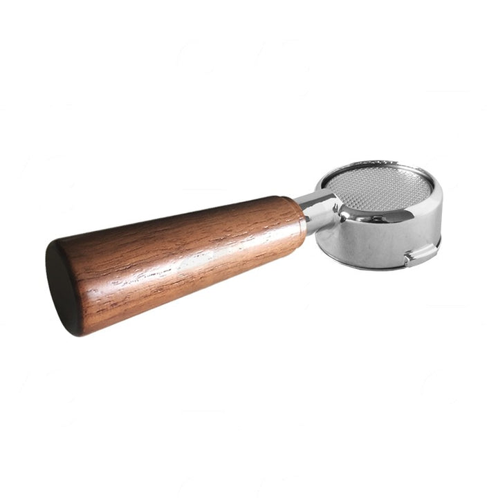 Portafilter bottomless Pavoni pre Millenium walnut handle
