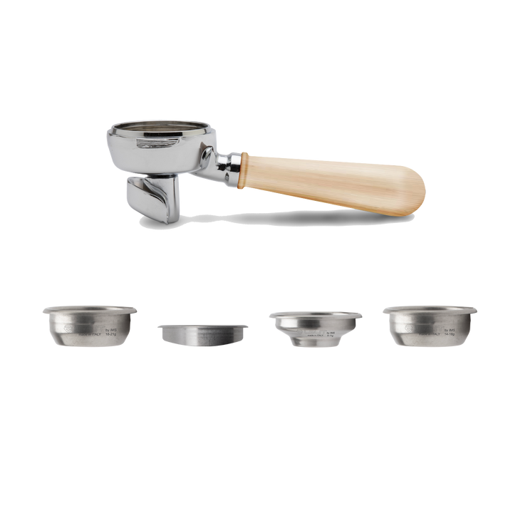 Lelit PLA582M 2-Way Filterholder, Maple Wooden Handle