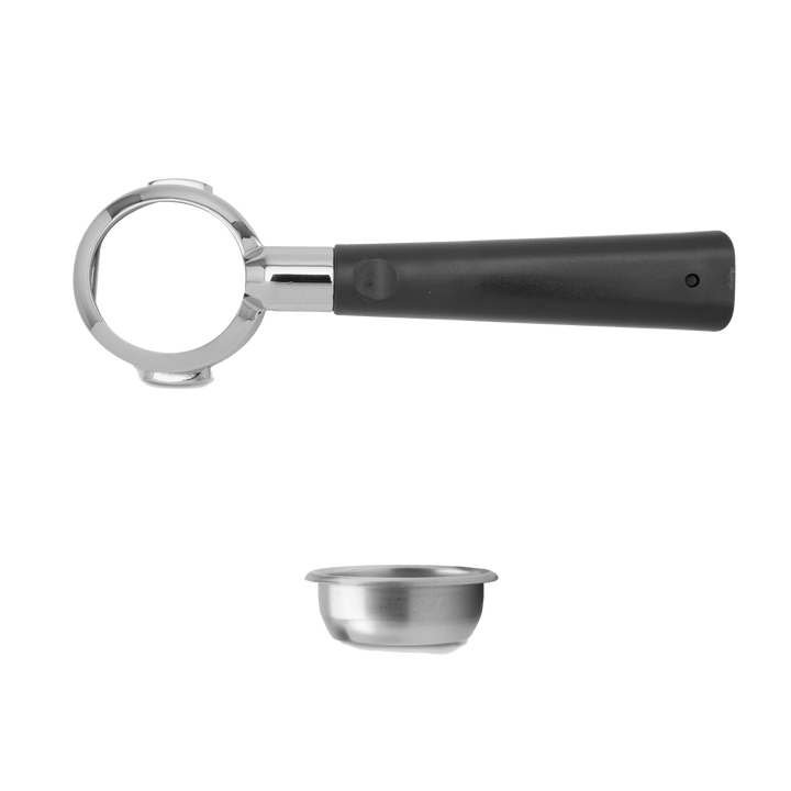 Lelit PLA570V Bottomless Filterholder, Design Brown Handle - LELIT57