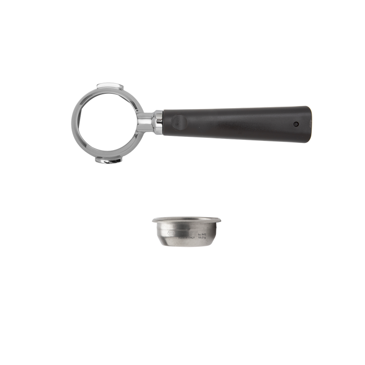 Lelit PLA580V Bottomless Filterholder, Design Brown Handle - LELIT58
